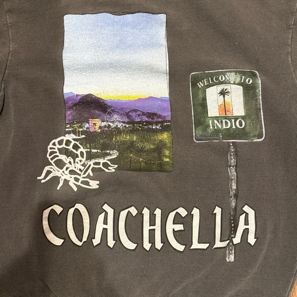 🆕 Coachella Valley Music & Arts Festival watercolors hoodie - Picture 6 of 7